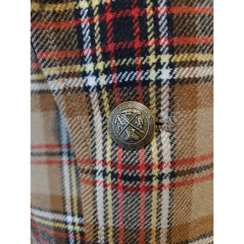 VINTAGE PENDLETON Mens Blazer Sport Coat Jacket Plaid Size 40L Virgin Wool USA